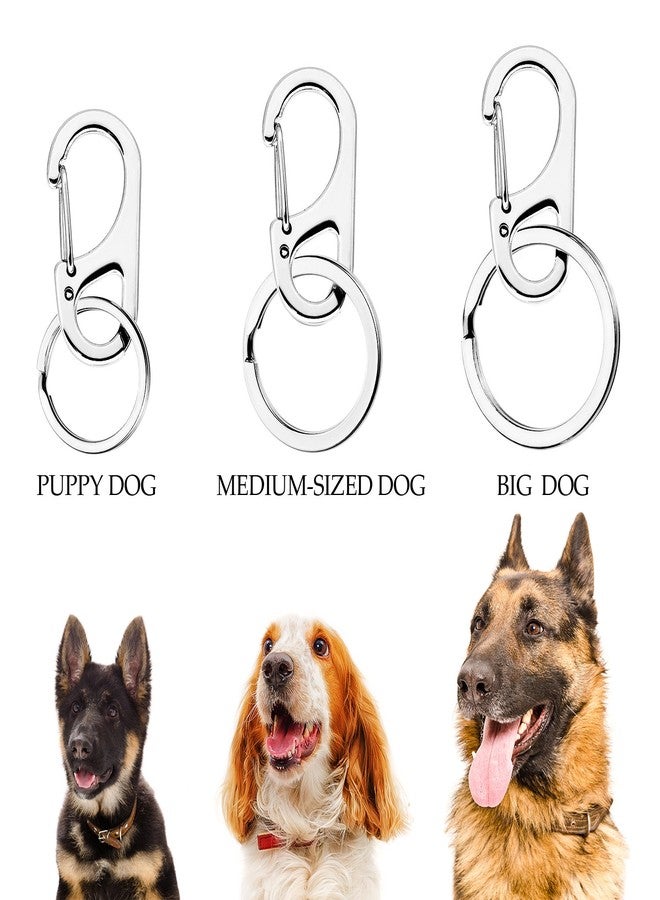JOVITEC 3 Sets Dog Tag Clip ID Tag with Rings Holder for Dogs and Cats Collars Harnesses - Image 3
